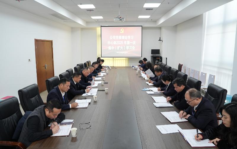 公司黨委舉行理論學(xué)習(xí)中心組2025年第一次集中(擴(kuò)大)學(xué)習(xí)